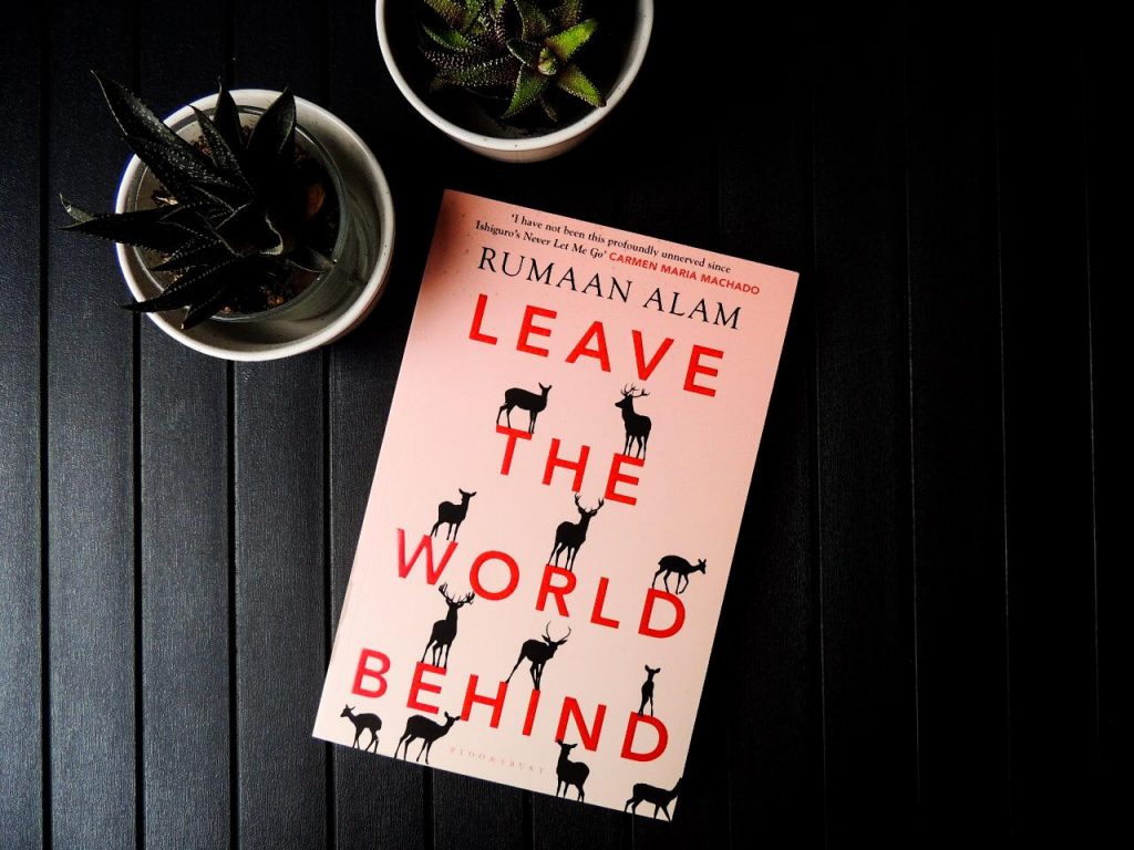 Cover of Leave the World Behind with two succulents
